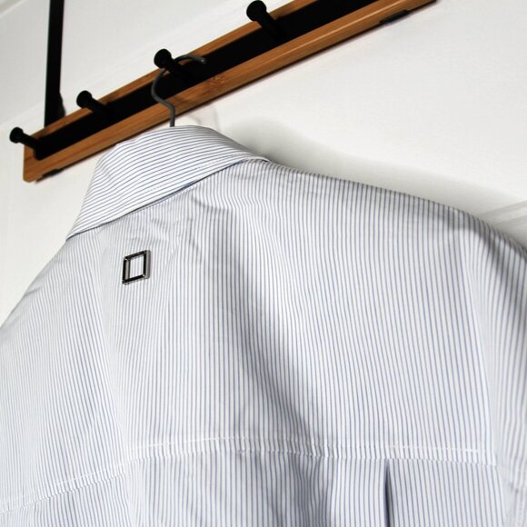 BNWT SS23 WOOYOUNGMI SHORT SLEEVES STRIPE SHIRT 46 - Picture 5 of 11